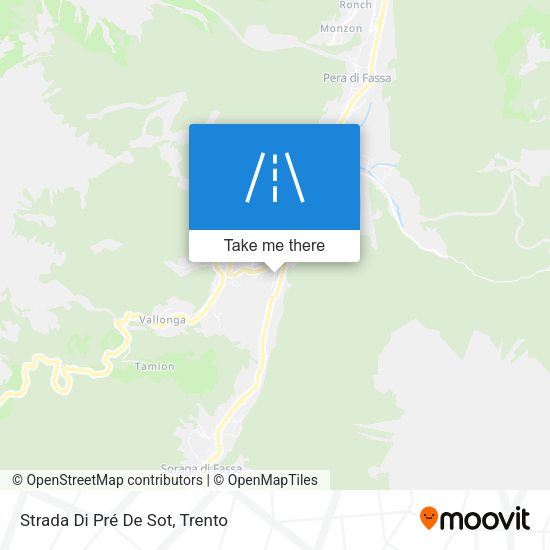 Strada Di Pré De Sot map