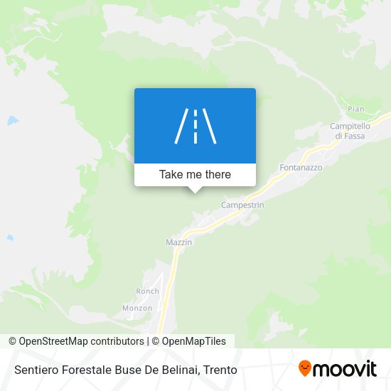Sentiero Forestale Buse De Belinai map