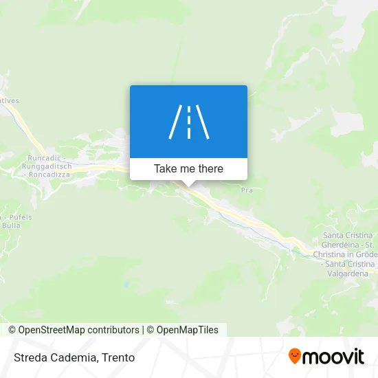 Streda Cademia map