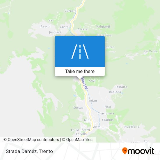 Strada Daméz map
