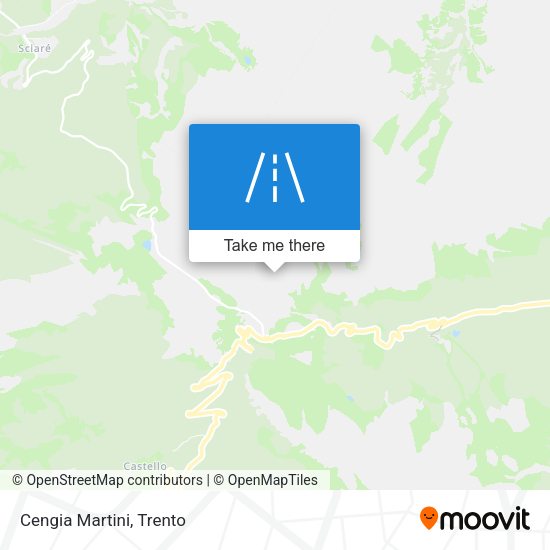 Cengia Martini map