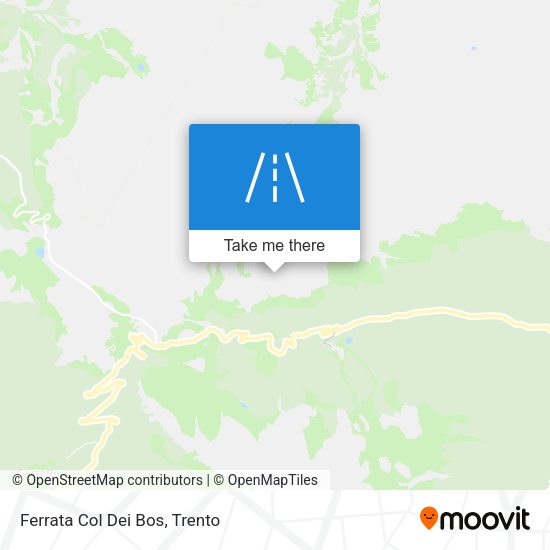 Ferrata Col Dei Bos map