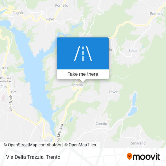 Via Della Trazzia map