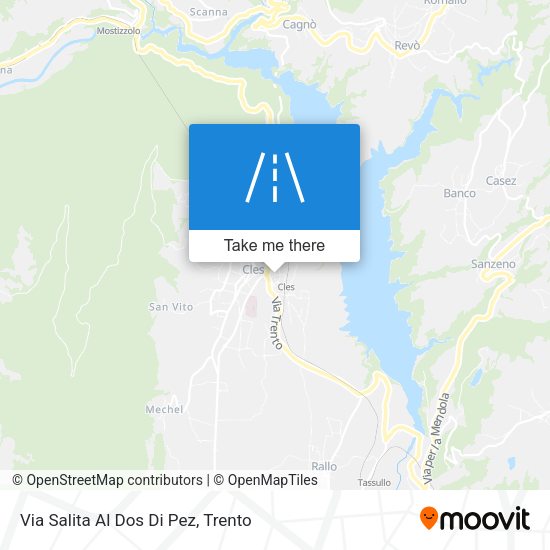 Via Salita Al Dos Di Pez map