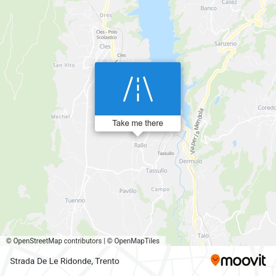 Strada De Le Ridonde map
