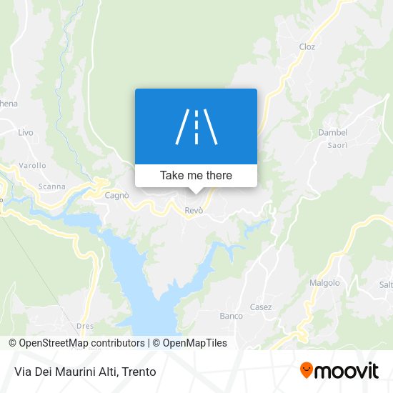 Via Dei Maurini Alti map