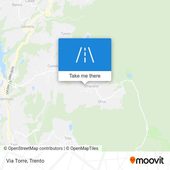 Via Torre map