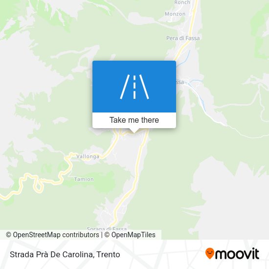 Strada Prà De Carolina map