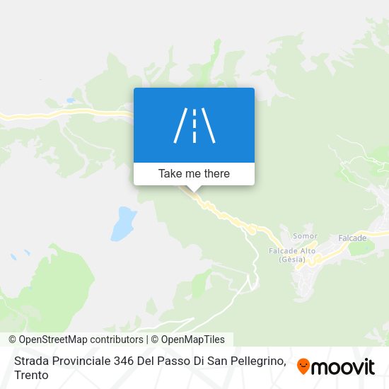 Strada Provinciale 346 Del Passo Di San Pellegrino map