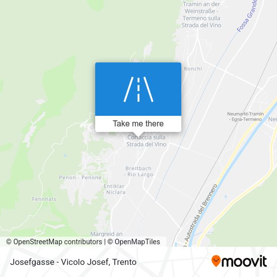 Josefgasse - Vicolo Josef map