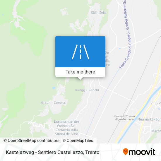 Kastelazweg - Sentiero Castellazzo map