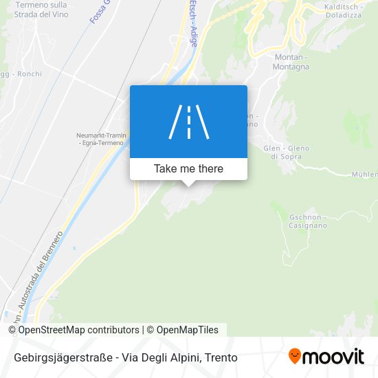 Gebirgsjägerstraße - Via Degli Alpini map