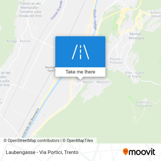 Laubengasse - Via Portici map