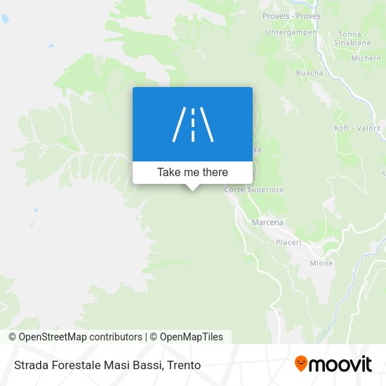 Strada Forestale Masi Bassi map