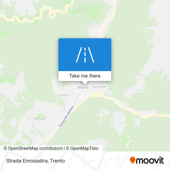 Strada Enrosadira map