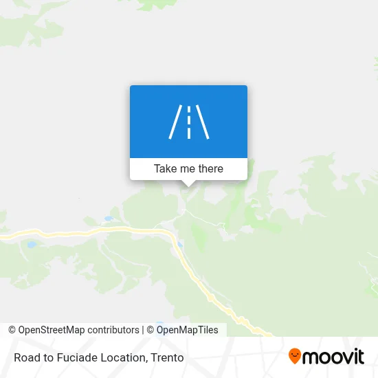 Road to Fuciade Location map
