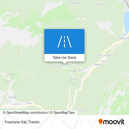 Frazione Val map