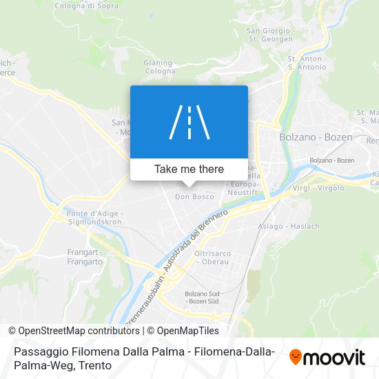 Passaggio Filomena Dalla Palma - Filomena-Dalla-Palma-Weg map