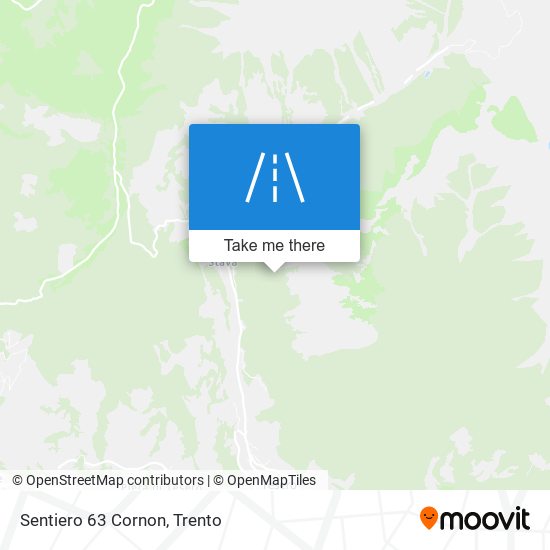 Sentiero 63 Cornon map