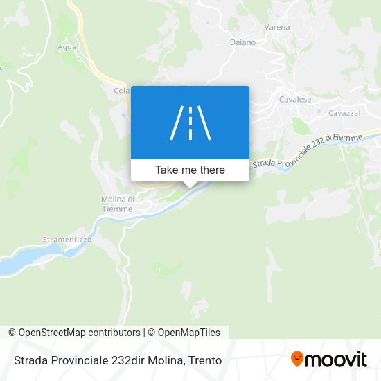 Strada Provinciale 232dir Molina map