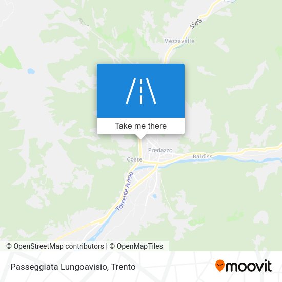 Passeggiata Lungoavisio map