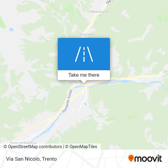 Via San Nicolò map