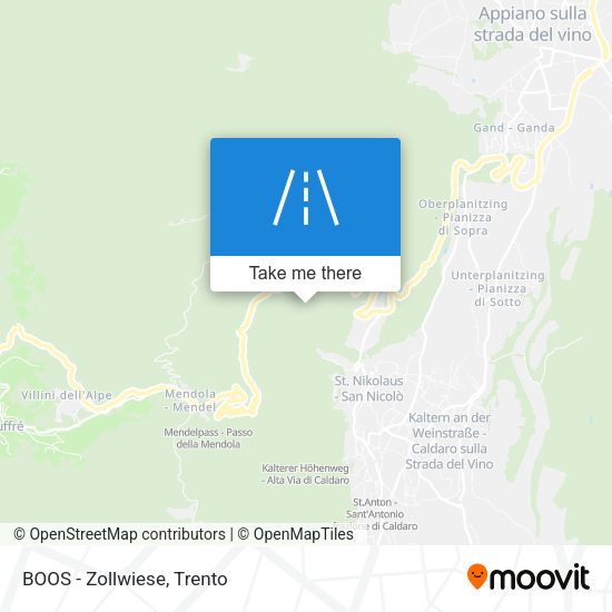 BOOS - Zollwiese map