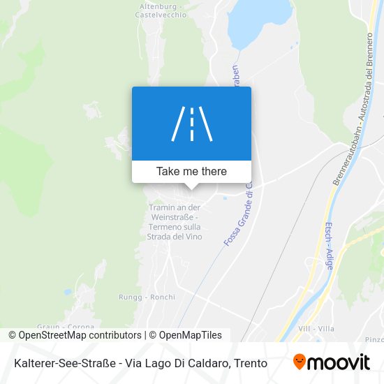 Kalterer-See-Straße - Via Lago Di Caldaro map