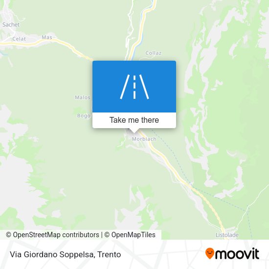 Via Giordano Soppelsa map