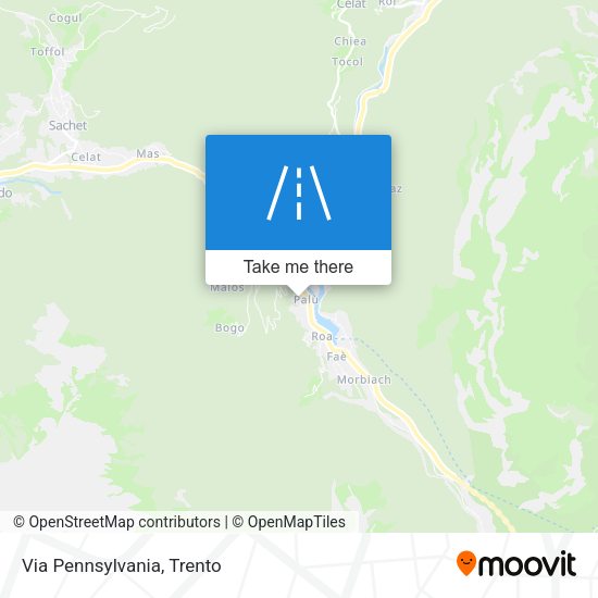 Via Pennsylvania map