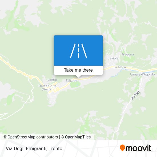 Via Degli Emigranti map