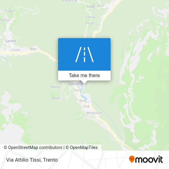 Via Attilio Tissi map