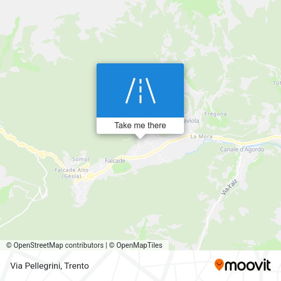 Via Pellegrini map