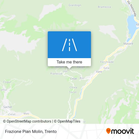 Frazione Pian Molin map
