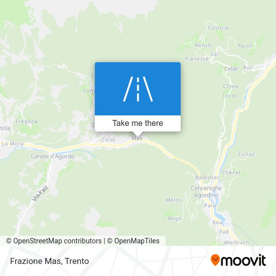 Frazione Mas map