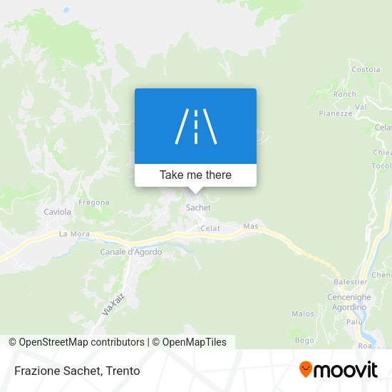 Frazione Sachet map