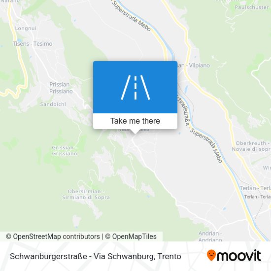 Schwanburgerstraße - Via Schwanburg map