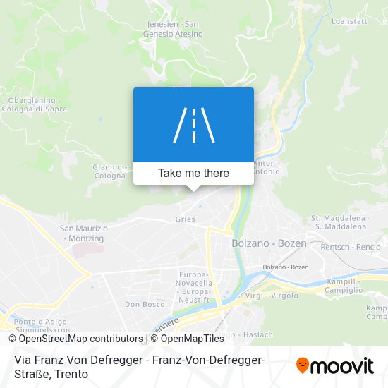 Via Franz Von Defregger - Franz-Von-Defregger-Straße map