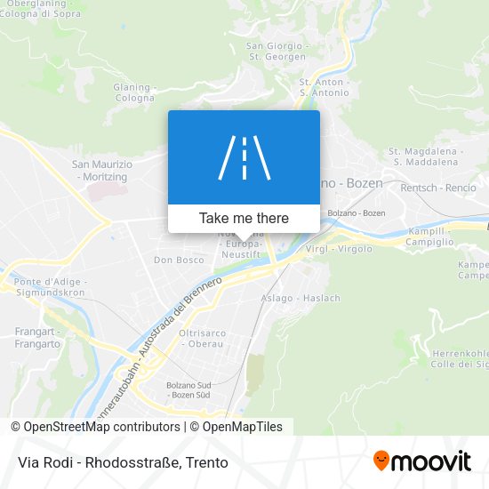 Via Rodi - Rhodosstraße map