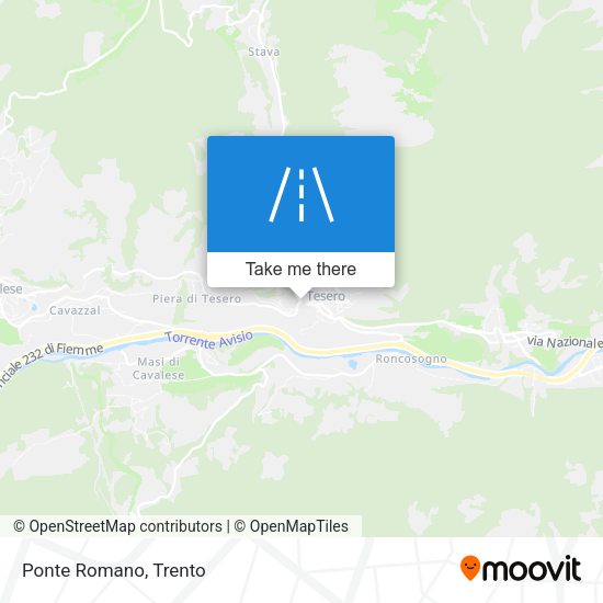Ponte Romano map