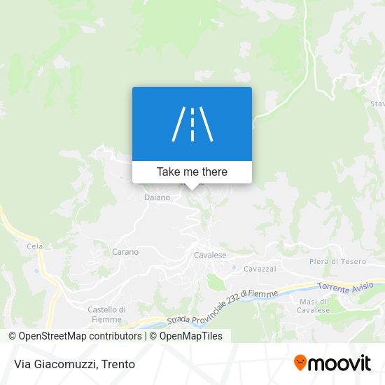 Via Giacomuzzi map