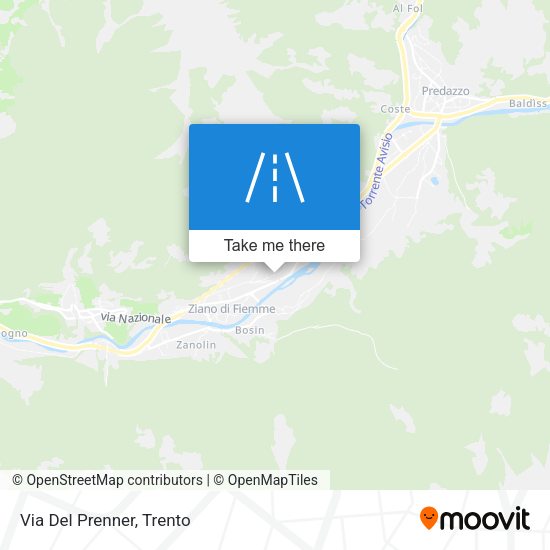 Via Del Prenner map