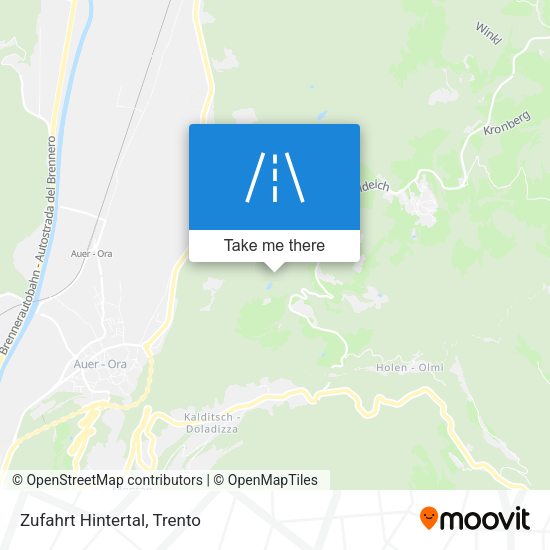 Zufahrt Hintertal map