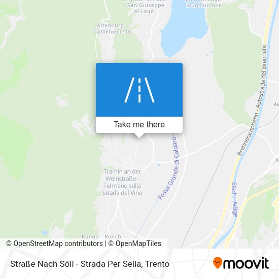 Straße Nach Söll - Strada Per Sella map