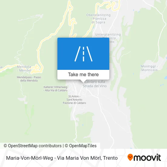 Maria-Von-Mörl-Weg - Via Maria Von Mörl map