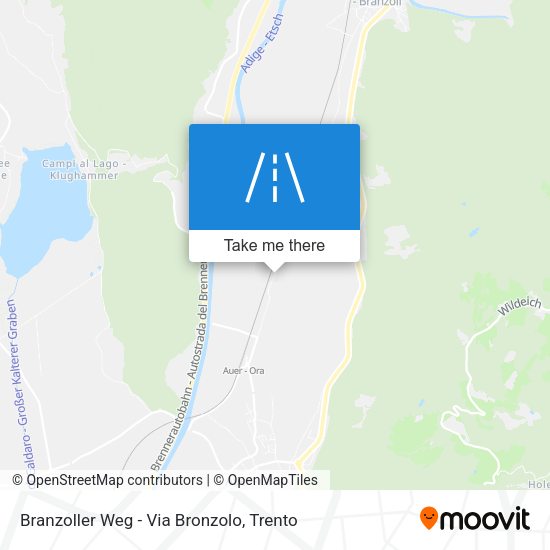 Branzoller Weg - Via Bronzolo map