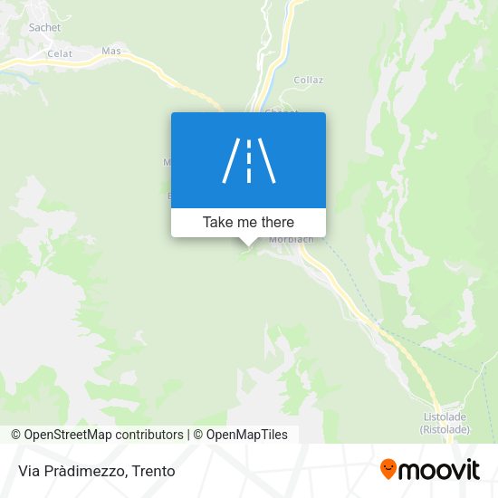 Via Pràdimezzo map