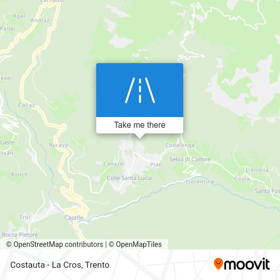 Costauta - La Cros map