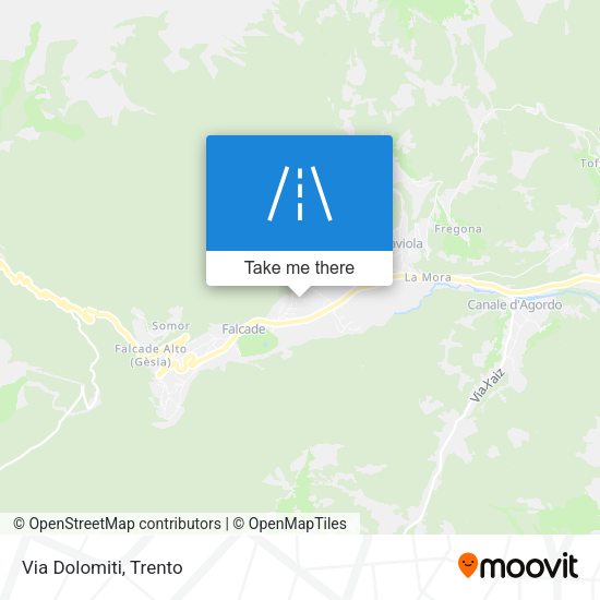 Via Dolomiti map
