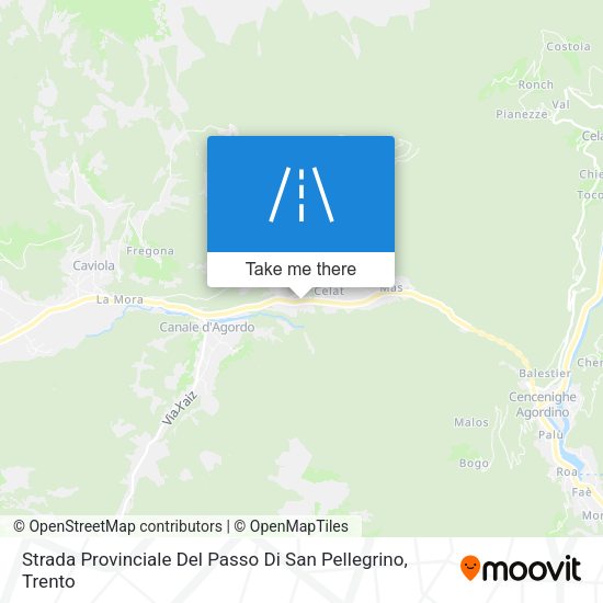Strada Provinciale Del Passo Di San Pellegrino map